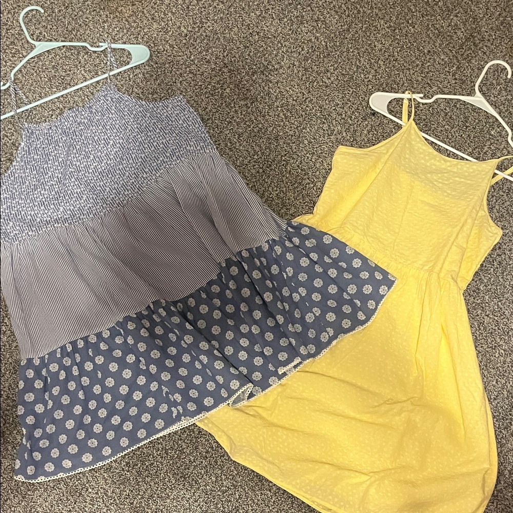Yellow and Blue Sundresses